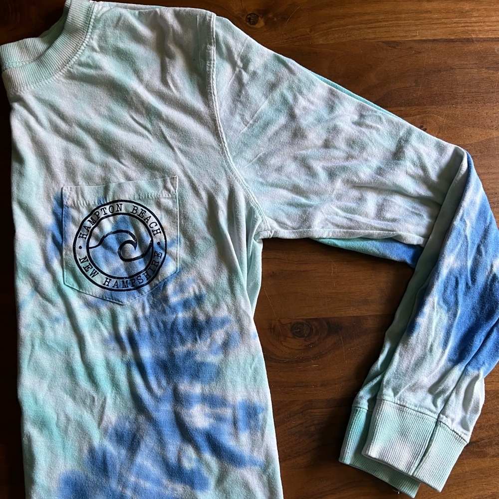 Tye-dye Hampton Beach long sleeve